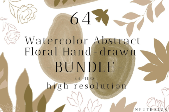 Download Abstract Shapes Floral Clipart Bundle - Floral clipart Collection
