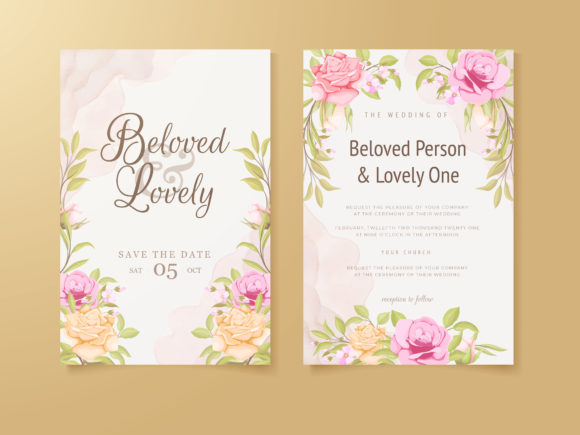 Download Wedding Invitation Card Flower Design - Flow Collection