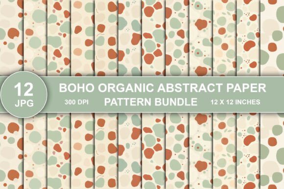 Download Boho Abstract Paper Pattern Bundle - Premium Resources