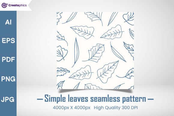 Download Simple Leaves Seamless Pattern Design - Simple Collection