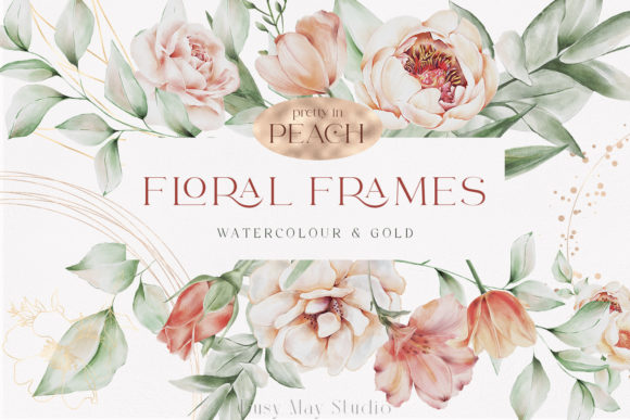 Download Flowers Rose Gold Geometric Frames PNG - Flow Collection