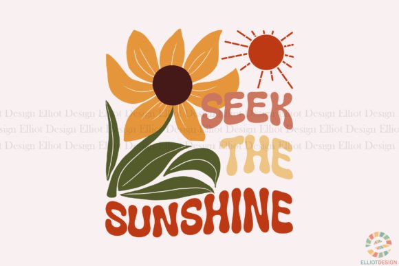 Download Seek the Sunshine Boho Flower Design PNG - Flow Collection