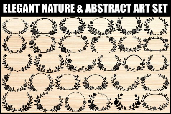 Download Elegant Floral Frame Clipart Bundle - Frame clipart Collection