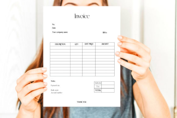 Download Simple and Minimal Invoice Form - Simple Collection