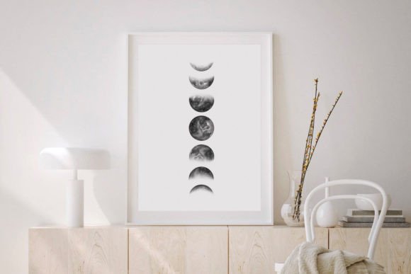Download Moon Phase Wall Art Prints - Premium Resources