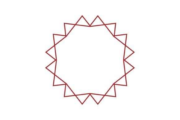 Download Simple Shapes Red Outline Abstract Icon - Simple Collection