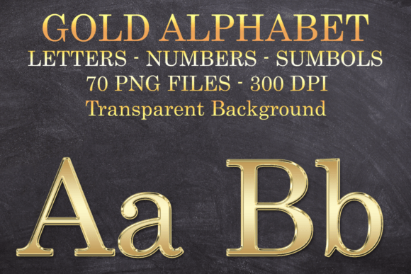 Download Gold Letters Numbers Symbols Png Files - Png files Collection
