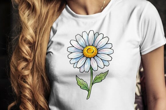 Download Single White Daisy Flower Design - Flow Collection