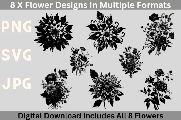 Download Flower Design SVG - Flow Collection