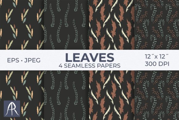 Download Simple Leaves Digital Papers - Simple Collection